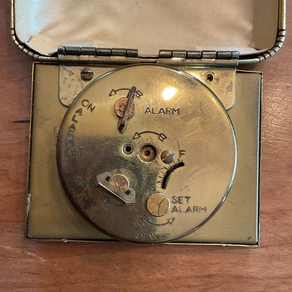 Vintage 1950s Bradley Japan Travel Alarm Clock Works – Needs Key‎